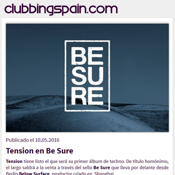 BESURE008 on Clubbing Spain